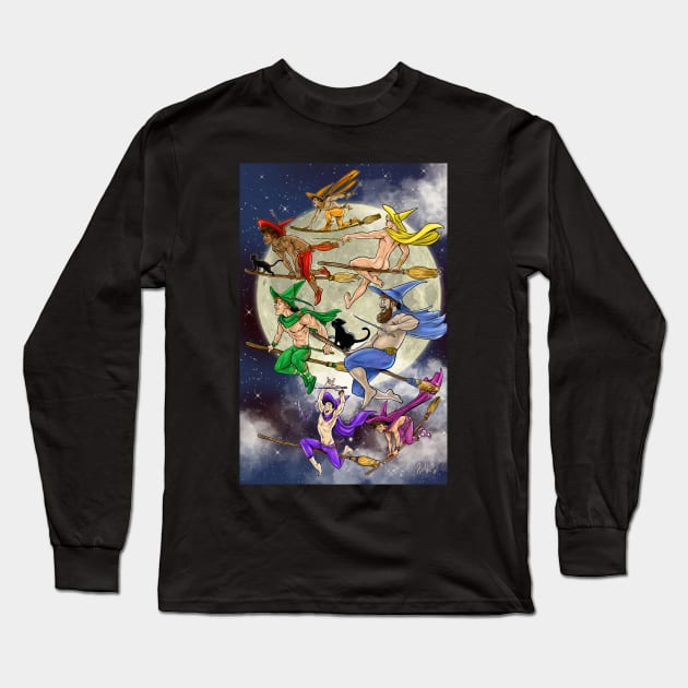 Witch Boys Ride Long Sleeve T-Shirt by JoeBoy101